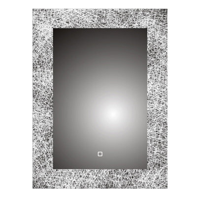 Ibathuk Solstice Wall Mounted Led Illuminated Bathroom Mirror With Touch Light And Demister Pad, 500 X 700mm - image 1