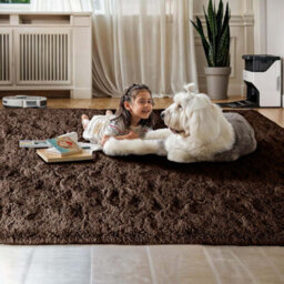 Ameha Brown Non Slip Shaggy Rug Extra Large Area Bedroom 200X290 Cm Carpet Super Soft Living Room Rugs - thumbnail 7