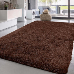 Ameha Brown Non Slip Shaggy Rug Extra Large Area Bedroom 200X290 Cm Carpet Super Soft Living Room Rugs - thumbnail 5