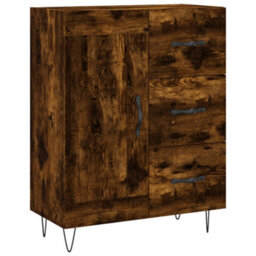 Berkfield Classic Sideboard Smoked Oak 69.5X34X90 Cm Engineered Wood - thumbnail 1