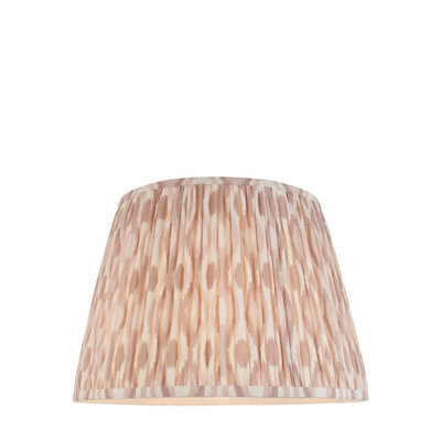 Loops Elegant Handcrafted 40Cm Tapered Cylinder Lamp Shade With Ikat Print - image 1
