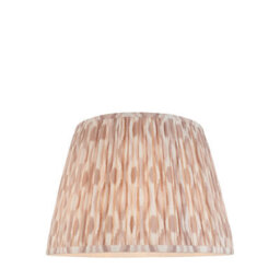 Loops Elegant Handcrafted 40Cm Tapered Cylinder Lamp Shade With Ikat Print - thumbnail 1