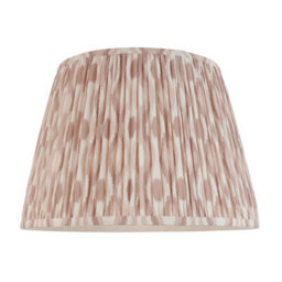 Loops Elegant Handcrafted 40Cm Tapered Cylinder Lamp Shade With Ikat Print - thumbnail 5