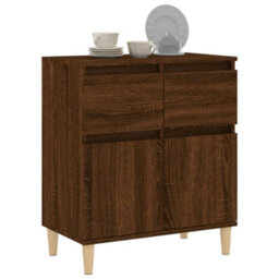 Berkfield Elegant Sideboard Brown Oak 60X35X70 Cm Engineered Wood - thumbnail 4
