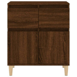 Berkfield Elegant Sideboard Brown Oak 60X35X70 Cm Engineered Wood - thumbnail 7