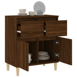 Berkfield Elegant Sideboard Brown Oak 60X35X70 Cm Engineered Wood - thumbnail 5