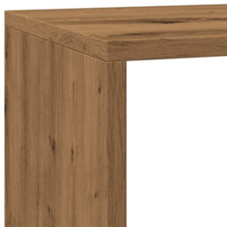 Berkfield Room Divider Bookcase 3-Tier Artisan Oak 137.5X29X103.5 Cm Engineered Wood - thumbnail 9