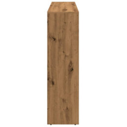 Berkfield Room Divider Bookcase 3-Tier Artisan Oak 137.5X29X103.5 Cm Engineered Wood - thumbnail 6