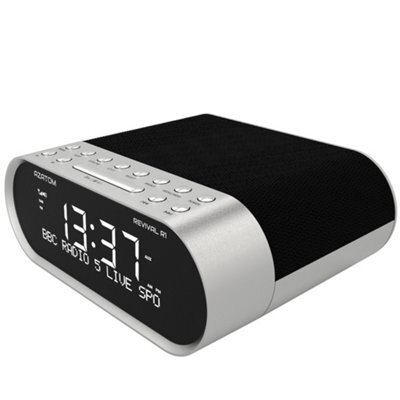 Azatom Revival R1 Dab / Dab+ Clock Radio Alarm With Bluetooth (Silver) - image 1