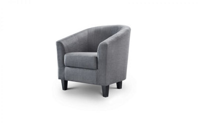 iLikeStores Tub Armchair - Slate Grey Linen - image 1