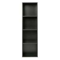 Jane - 4X1 Bookcase - Cube Storage Boxes (Black) - thumbnail 4