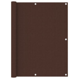 Berkfield Balcony Screen Brown 120X500 Cm Oxford Fabric - thumbnail 1