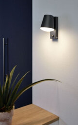 2 Pack Modern Ip44 Outdoor Wall Light With Pir Sensor In Anthracite Steel - thumbnail 3