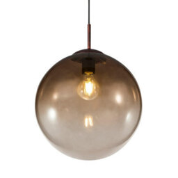 Luminosa Lighting Luminosa Varus Globe Pendant Ceiling Light Brown Amber Glass Shade 1X E27 - thumbnail 3