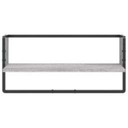 Berkfield Wall Shelf With Bar Grey Sonoma 65X25X30 Cm - thumbnail 4