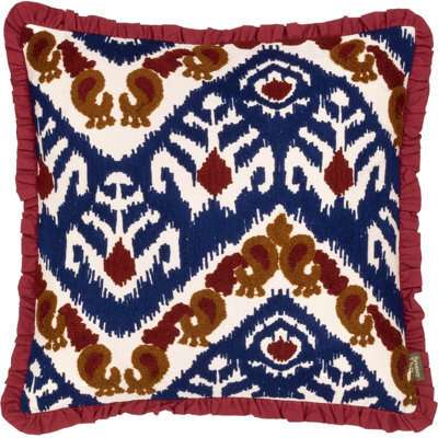 Paoletti Henderson Embroidered Cotton Polyester Filled Cushion - image 1