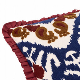 Paoletti Henderson Embroidered Cotton Polyester Filled Cushion - thumbnail 4