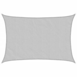 Berkfield Sun Shade Sail Light Grey 3.5X2.5 M 100% Polyester Oxford - thumbnail 2