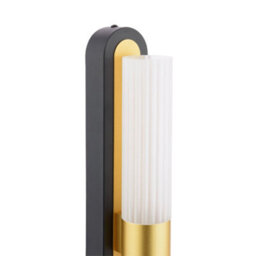 Pagazzi Lighting Pagazzi Kira 2-Light Black And Brass Wall Light - thumbnail 5