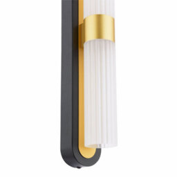 Pagazzi Lighting Pagazzi Kira 2-Light Black And Brass Wall Light - thumbnail 6
