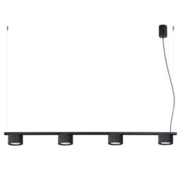 Sollux Lighting Aura Aluminum Black 4 Lights Minimalist Chandeliers - thumbnail 1