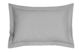 Smart Living Luxury 100% Egyptian Cotton Oxford Pillowcase Pair - Silver