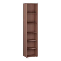 Furniture To Go Alice Springs Tall Narrow Bookcase With 5 Shelves In Terracotta - thumbnail 2