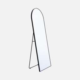 Sweeek - Aluminium Floor Mirror Justin Black 60X2.8X165 Cm - thumbnail 1