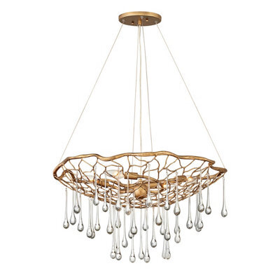 Luminosa Lighting Elstead Lisa Mcdennon By Hinkley Laguna 4 Light Pendant Light Burnished Gold - image 1