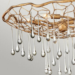 Luminosa Lighting Elstead Lisa Mcdennon By Hinkley Laguna 4 Light Pendant Light Burnished Gold - thumbnail 4