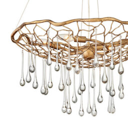 Luminosa Lighting Elstead Lisa Mcdennon By Hinkley Laguna 4 Light Pendant Light Burnished Gold - thumbnail 2