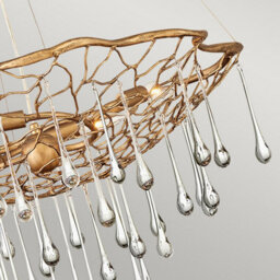 Luminosa Lighting Elstead Lisa Mcdennon By Hinkley Laguna 4 Light Pendant Light Burnished Gold - thumbnail 3