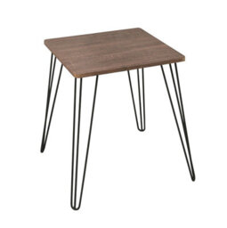 Aspect Furniture Eros Vintage Style Manufacturer Wood Side End Table With Hairpin Legs - thumbnail 2