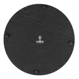 Argon Tableware 30Cm Slate Placemats - Set Of 6 Round Natural Stone Smooth Edge Slate Dinner Mats Dinnerware Plate Placemats - thumbnail 4