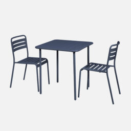 Sweeek - 2-Seater Square Steel Garden Table Amelia 70Cm 70X70X72.5 Cm - thumbnail 5