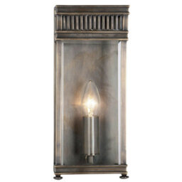 Stylish Outdoor Ip44 Flush Light With Dark Bronze Finish - E14 Led Bulb Compatible
