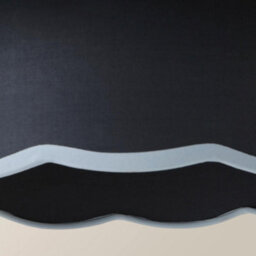 Valuelights Sloane 2 Tier Navy Colour Clash Scallop Ceiling Lamp Shade And Bulb - thumbnail 4