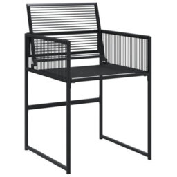 Walplus 7 Piece Garden Outdoor Dining Set Suitable For Backyard, Patio Black Poly Rattan - thumbnail 6