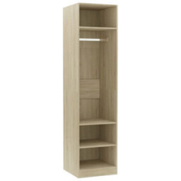 Berkfield Wardrobe Sonoma Oak 50X50X200 Cm Engineered Wood - thumbnail 2