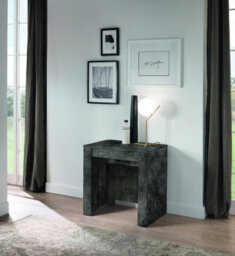 FurniComp LTD Furnicomp Novara Anthracite/oxide Extending Console Dining Table