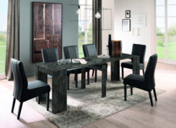 FurniComp LTD Furnicomp Novara Anthracite/oxide Extending Console Dining Table - thumbnail 2