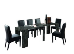 FurniComp LTD Furnicomp Novara Anthracite/oxide Extending Console Dining Table - thumbnail 3