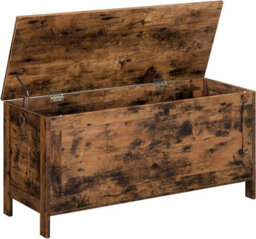 Wooden Storage Chest Trunk, Bed End Storage Bench, Large Capacity Toy Chests With Lid, Blanket Box Organizer Unit, - thumbnail 8