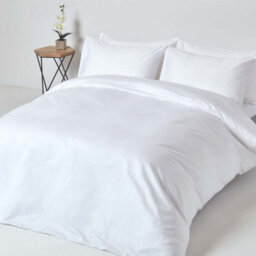 Homescapes White Deep Fitted Sheet Egyptian Cotton 1000 Tc Single - thumbnail 3