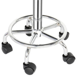Pu Leather Saddle Stool Adjustable Rolling Salon Swivel Chair - thumbnail 4