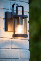 Lucide Lindelo Cottage Wall Lantern Light Outdoor - 1Xe27 - Ip23 - Black - thumbnail 5