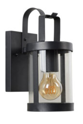 Lucide Lindelo Cottage Wall Lantern Light Outdoor - 1Xe27 - Ip23 - Black - thumbnail 3