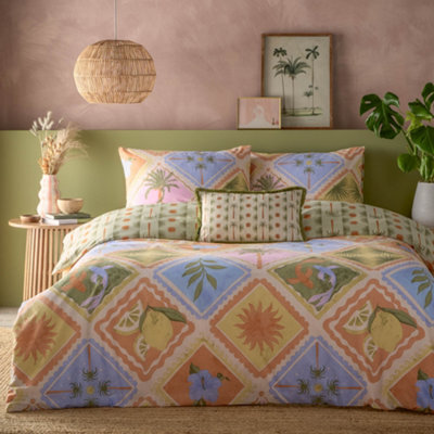 Furn. Tropicala Printed Duvet Sets, Super King, Multicolour - image 1