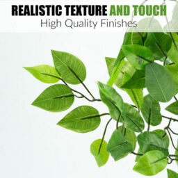 Crystals Artificial Ficus Tree Large Indoor Faux Plant In Pot - thumbnail 3