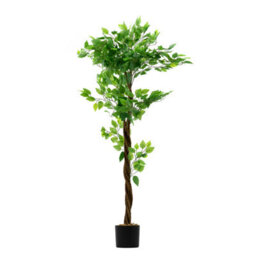 Crystals Artificial Ficus Tree Large Indoor Faux Plant In Pot - thumbnail 1